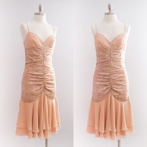 Vintage Betsey Johnson Y2K Silk Midi Dress